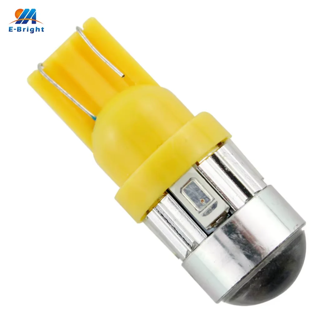 

100X T10 194 168 W5W 5730 6 SMD 6 LED With Lens LED Light Bulb White Clearance Lights 12V 180LM Super Bright