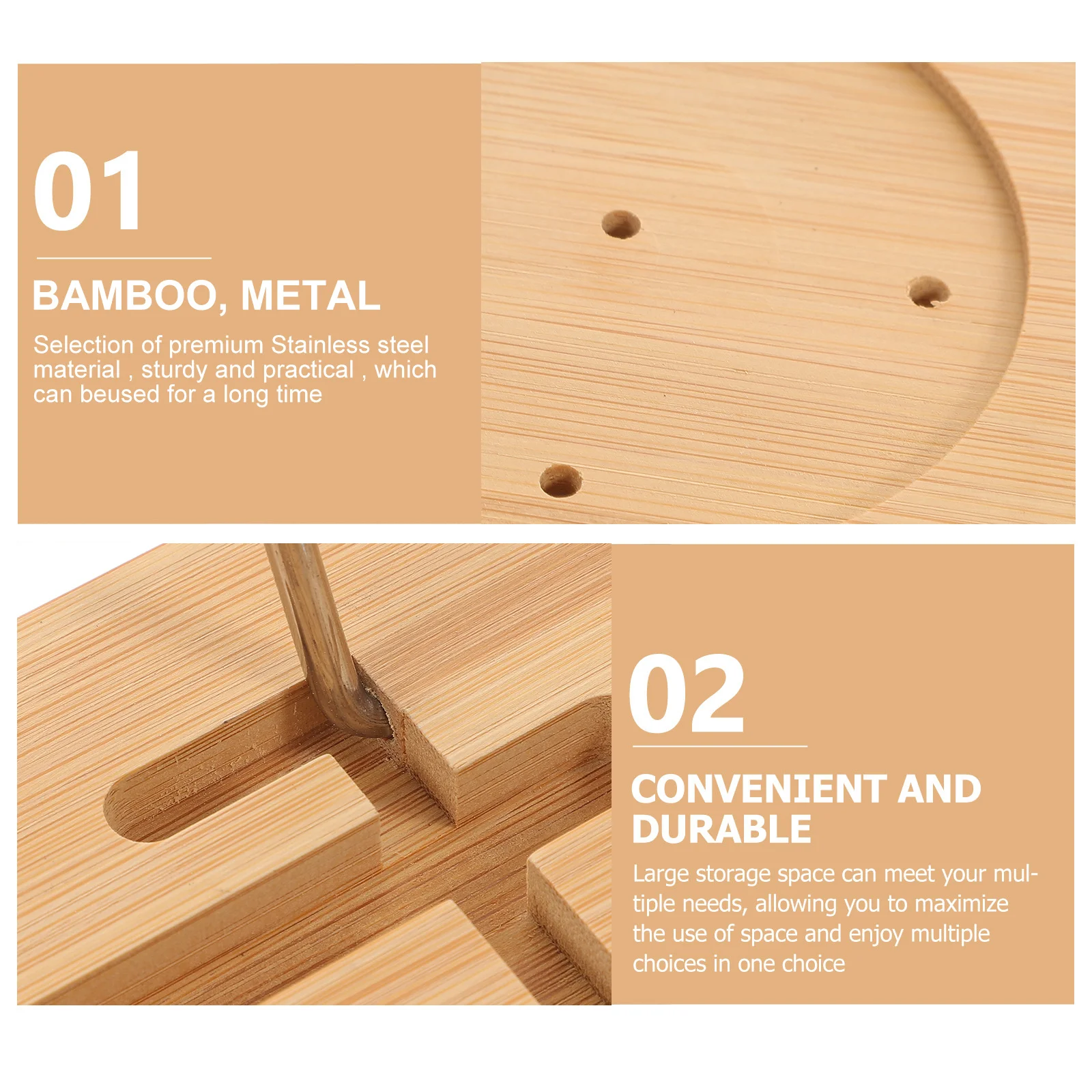 

Bathtub Tray Adjustable Bamboo Bath Tub Tray Expandable Non Slip Handles Phone Tablet Holder Storage Rack Bath Shelf