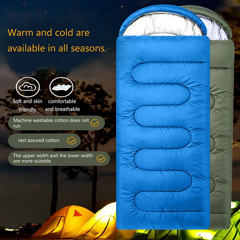 1PC Camping Sleeping Bag Ultralight Waterproof 4 Season Warm Envelope Backpacking Sleeping Bags For Outdoor Traveling Hiking