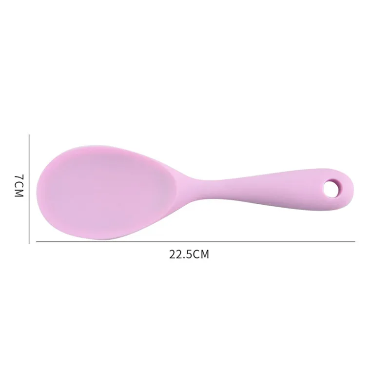 1Pc Silicone Rice Spoon Non-stick High Temperature Resistant Multifunctional Colorful Mixing Shovel Tableware Kitchen Tools