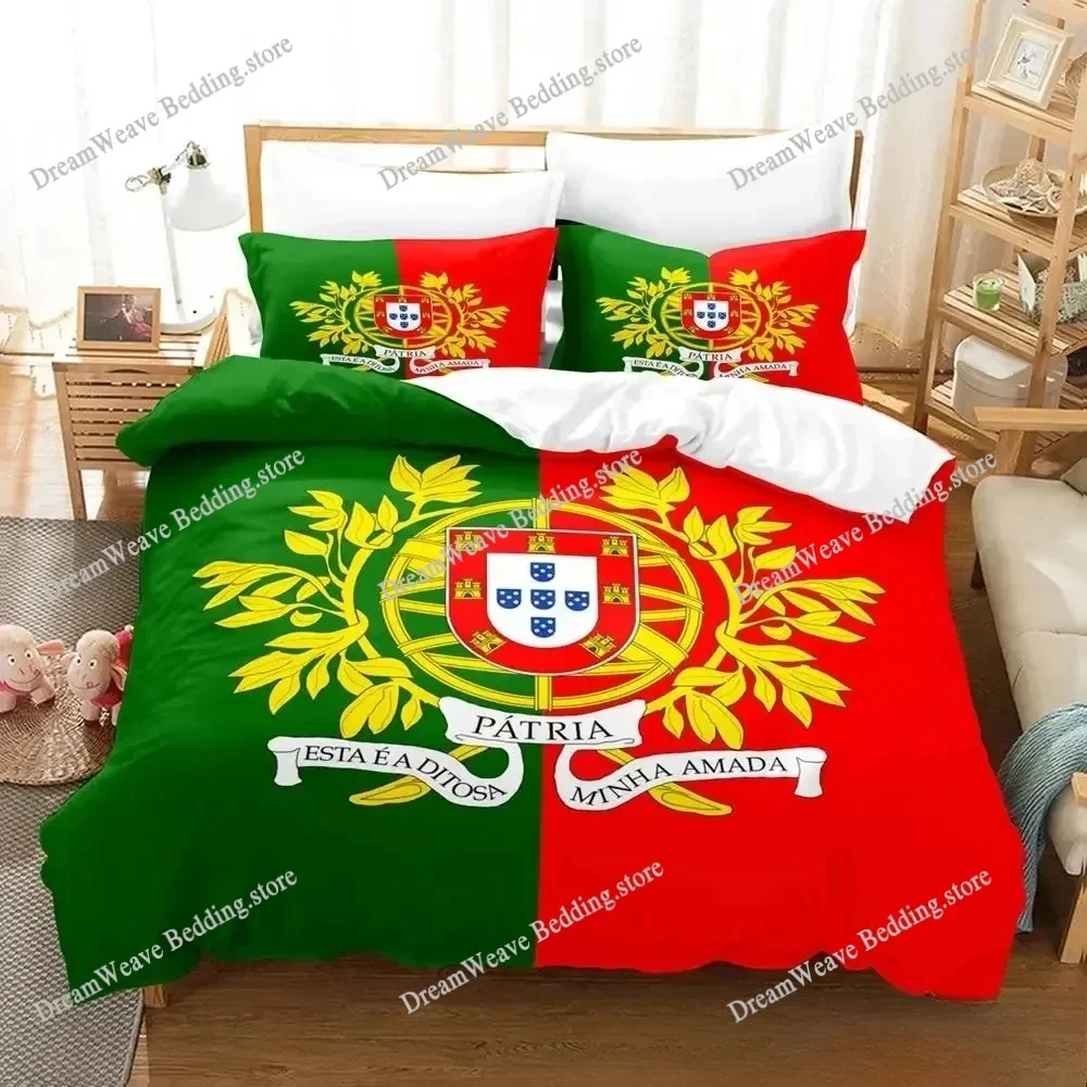Portugal Flag Bedding Set Single Twin Full Queen King Size Bed Set Aldult Kid Bedroom Duvetcover Sets Bed Sheet Set 2025963963
