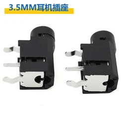 10pcs Headphone Jack PJ-314 mono/dual channel socket 3.5mm audio socket directly plugged into 3-pin horizontal socket