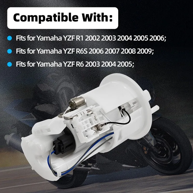 

A30P-Fuel Pump Assembly 5PW-13907-05-00 For YZF R1 02- 06, For YZF R6S 06- 09, YZF R6 03- 05 5PW139070500