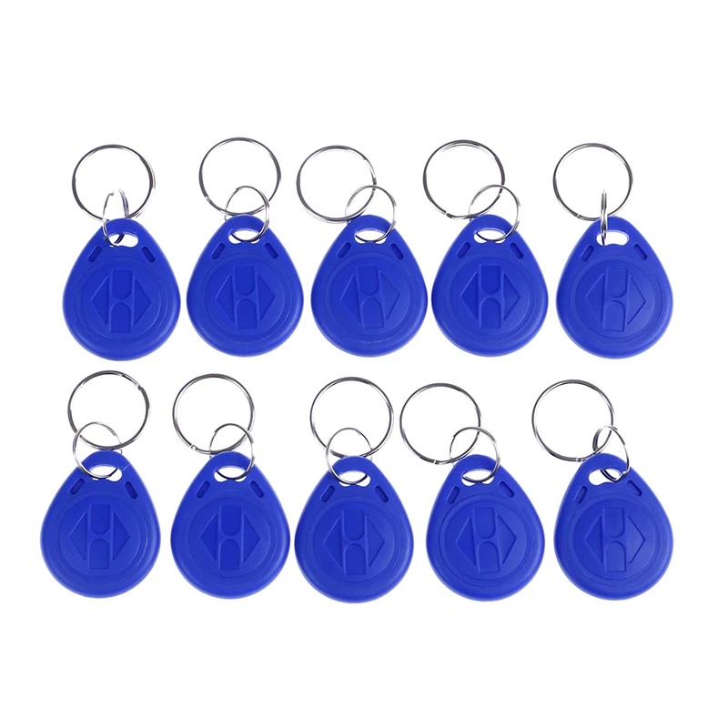 10pcs 125khz RFID tk4100 Card Key Fob Badge Duplicator Copy llaveros llavero Porta Chave Token Ring Proximity