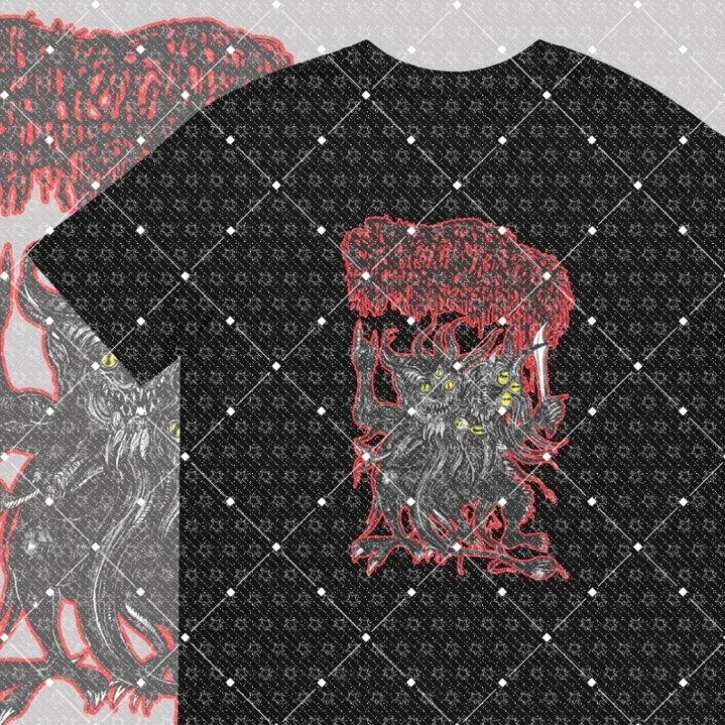 New Heavy Metal Series Band Support Short Sleeve Cotton Casual Fashion T-shirt Comfortable Surrounding T-shirt