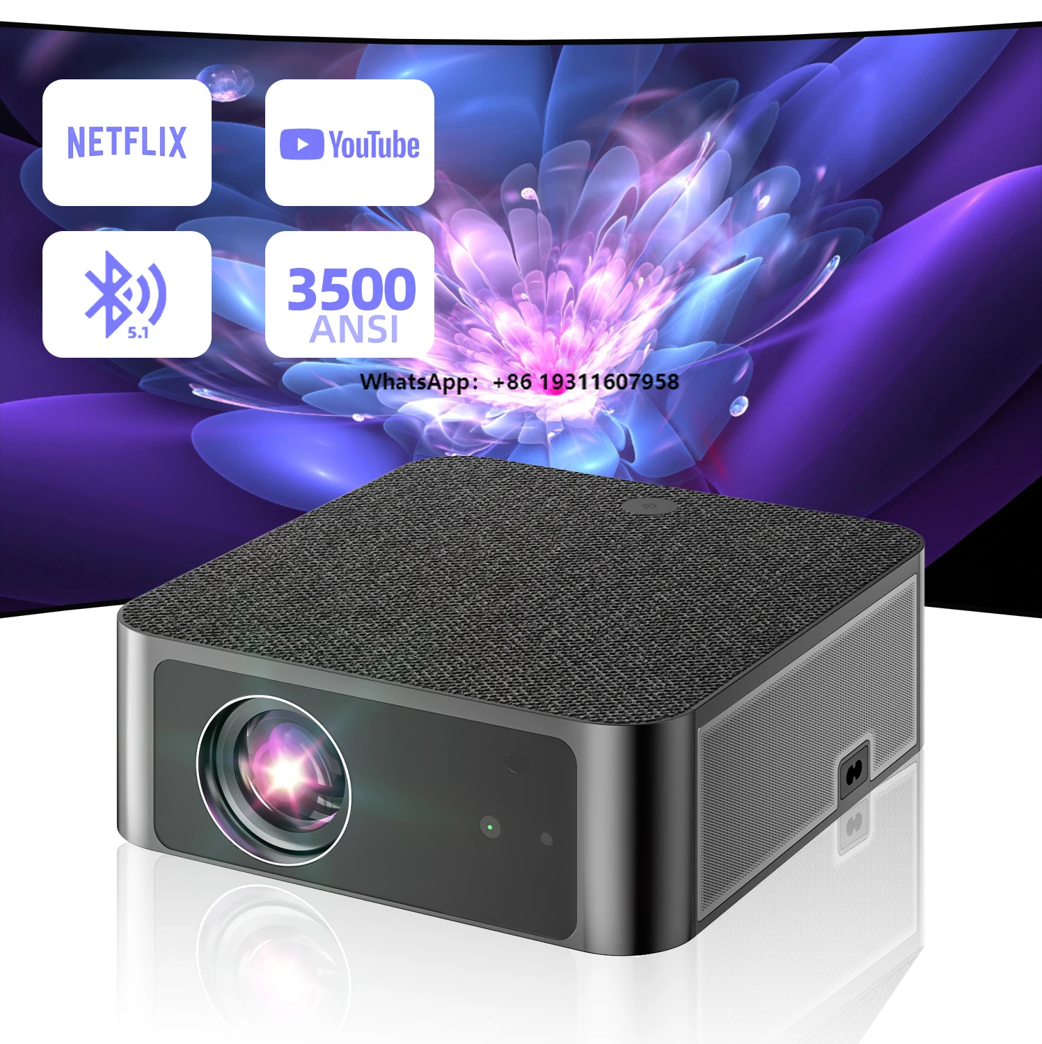 Y3 High Lumens WiFi Outdoor Portable 4K HD 1080P Projector Max 300\