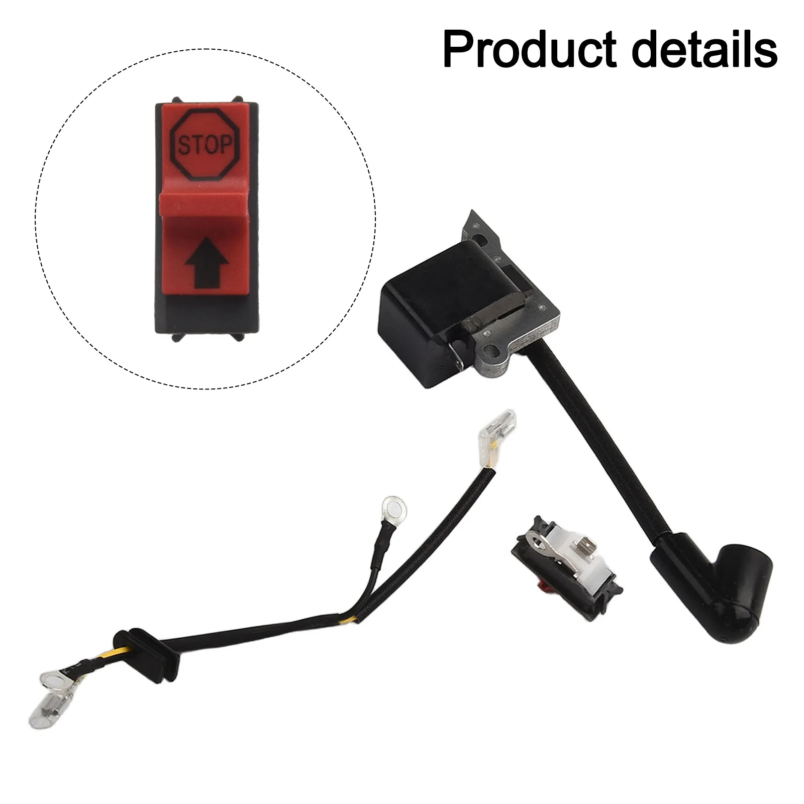 1Set High-Performance Ignition Coil With Switch For 136 137 141 235 240 Chainsaws 545063901 530039143 545199901 Power Tool Parts