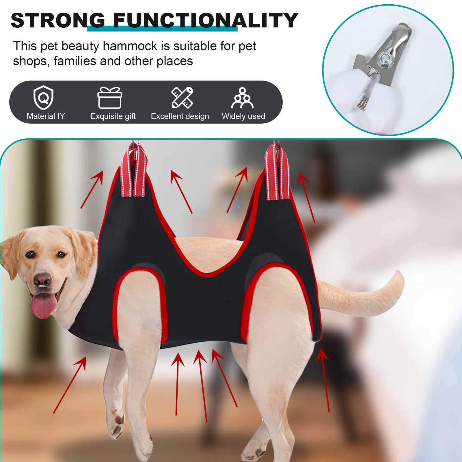 1 комплект, инструменты для обрезки ногтей домашних животных, прочный гамак для ухода за кошками, собаками, щенками, практичные аксессуары для ухода за домашними животными