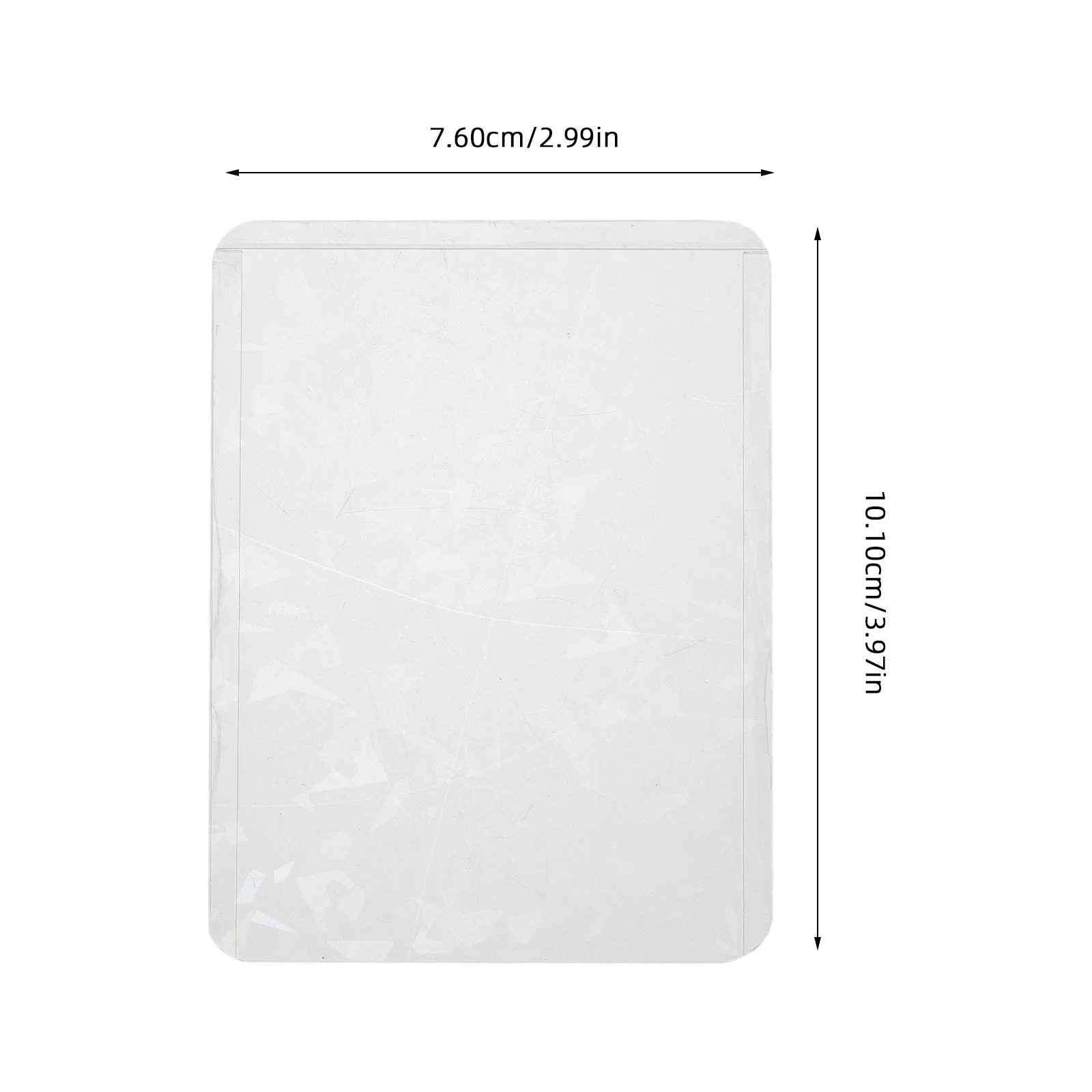10pcs Transparent Card Sleeves 3Inch Plastic Card Protectors Photocard Protectors Stylish ID Badge Storage