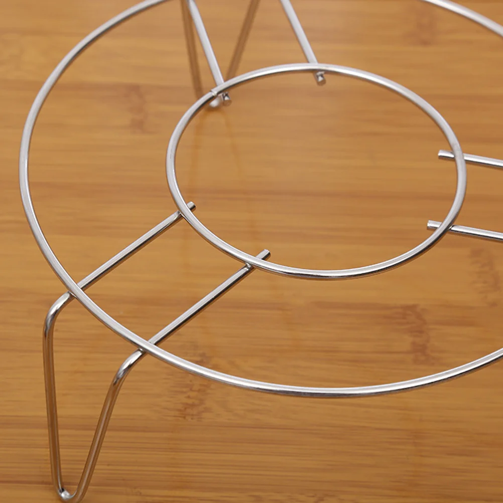 

Stainless Steel Round Cooker Steamer Rack Three Legs Kitchen Rack Stand for Food Steaming Baking Roasting Cooking Ware