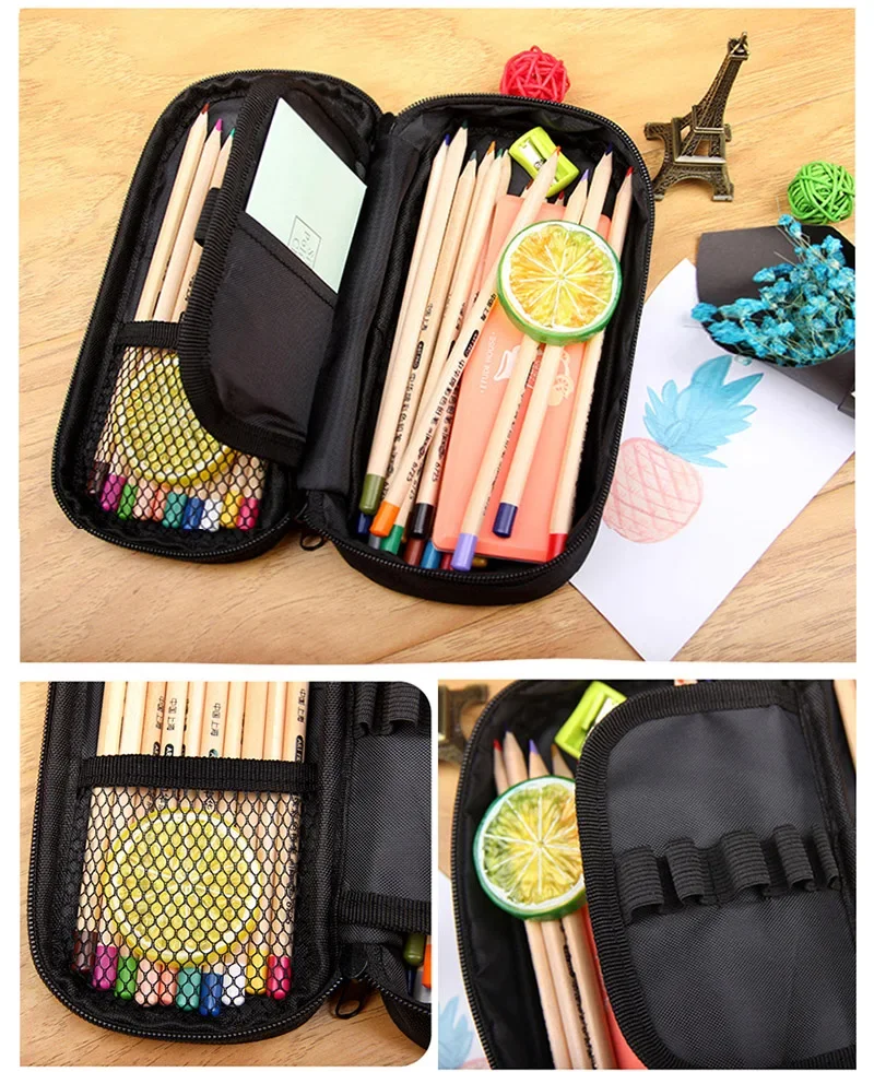Christian Bible Verse Print Pencil Bags God He Will Sustain You Girl Casual Floral Pencil Box School Supplies Stationary Bag