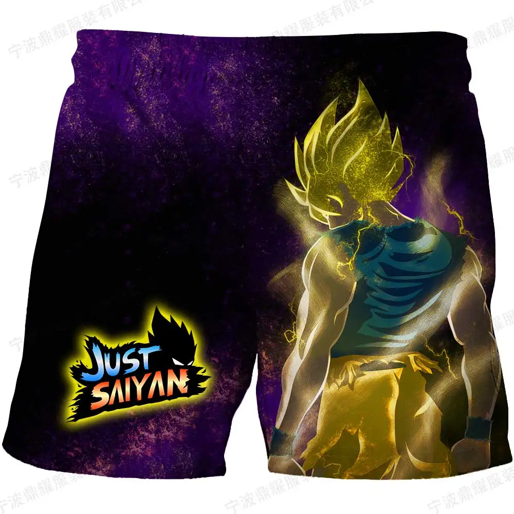 Girls Boys Summer Harajuku Beach Shorts children\'s Bottom Dragon Ball Z Trousers For Kids 3D Cartoon Shorts Print Soft Sports