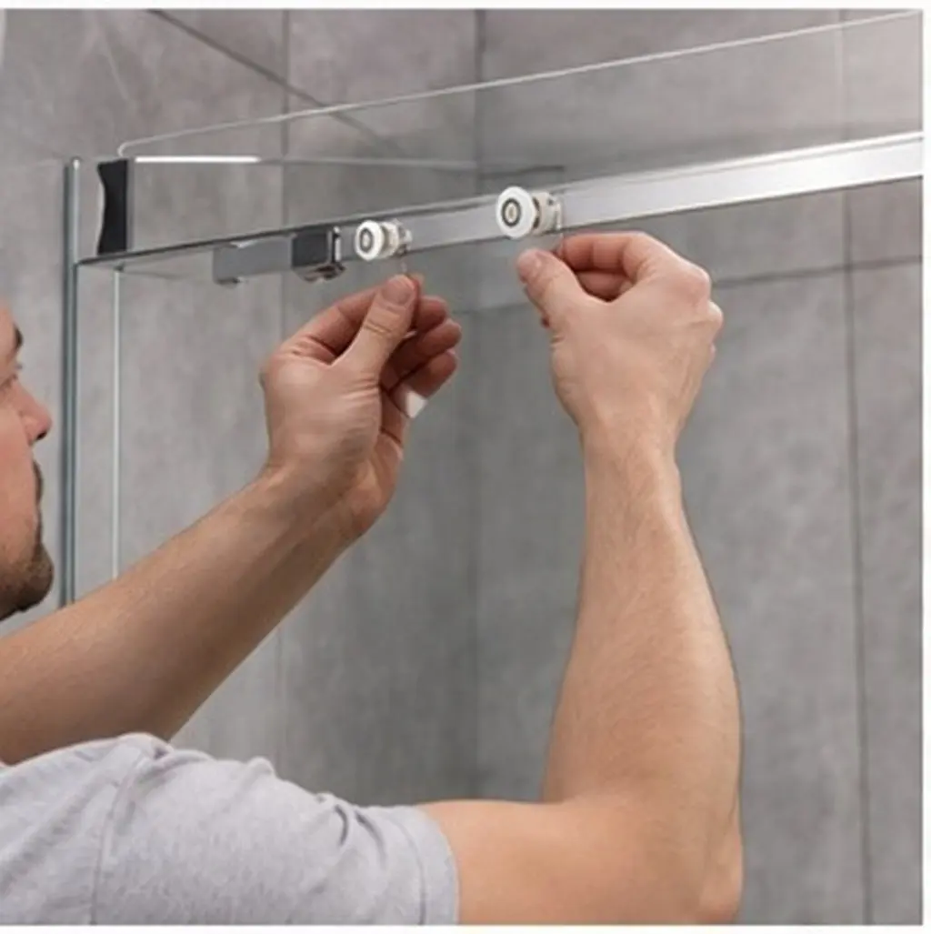6 rouleaux de remplacement pour porte de douche, roue de 27 mm pour enceintes en verre de 6 à 8 mm