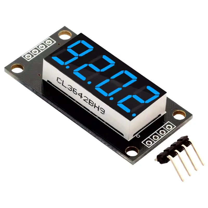 وحدة ساعة عرض LED TM1637 لـ Arduino 4 أرقام 7 قطعة 0,56 بوصة