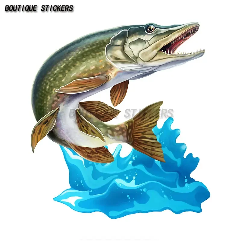 fine FC68 Cool Jumping Northern Car Decal Parker Wallet Fish Wall Car Motorcycle Decal Waterproof Polyethylene Decal