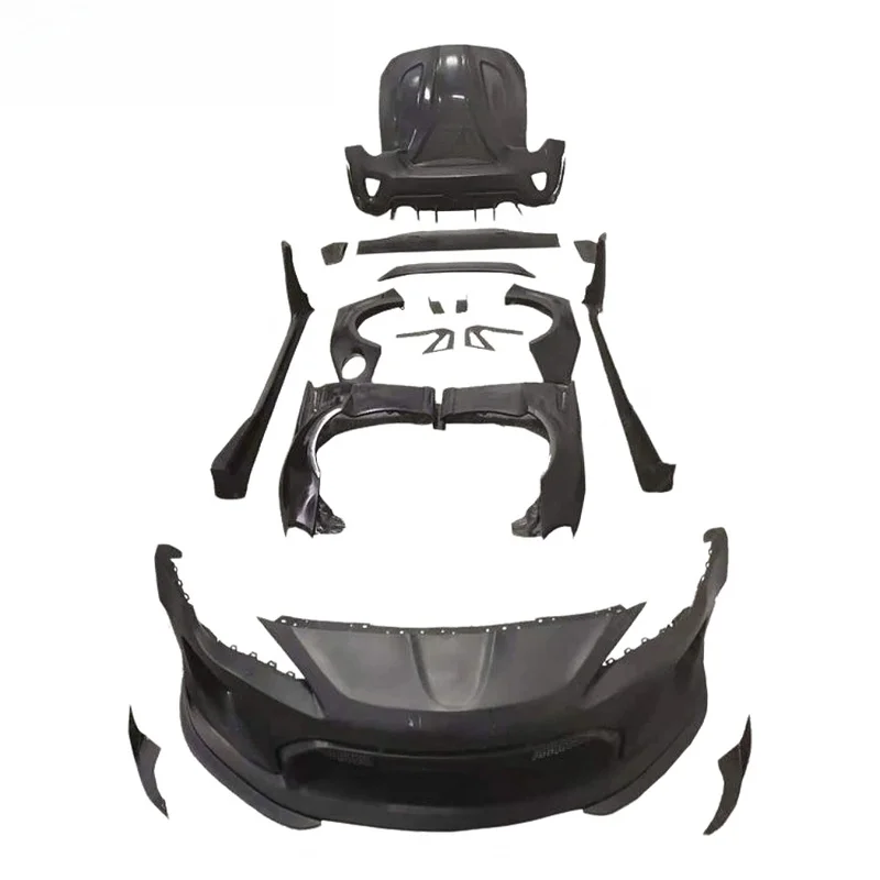 High Quality Robot Style Half Carbon Wide Body Kit For 86
