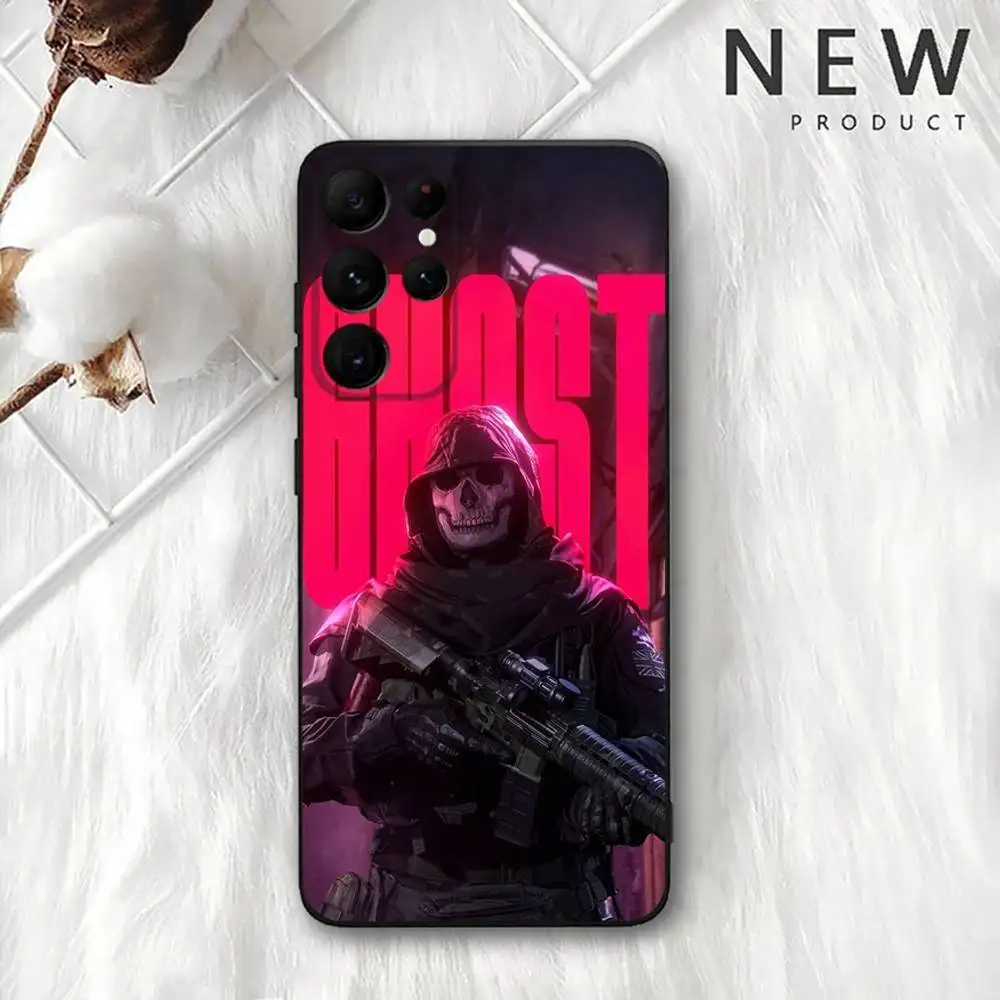 حافظة هاتف Game Call Of D-Duty 2 لهاتف Samsung S 25,24,23,22,30,21,10,9,Ultra,Plus,Lite,FE,4,5G حافظة ناعمة سوداء