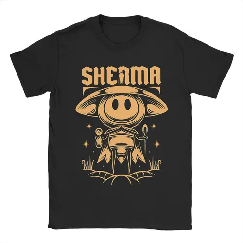Imagen 1 del producto Camisetas para hombre Hollow Knight Silksong Sherma Vintage 100% camisetas de algodón camisetas de manga corta ropa de cuello redondo regalo