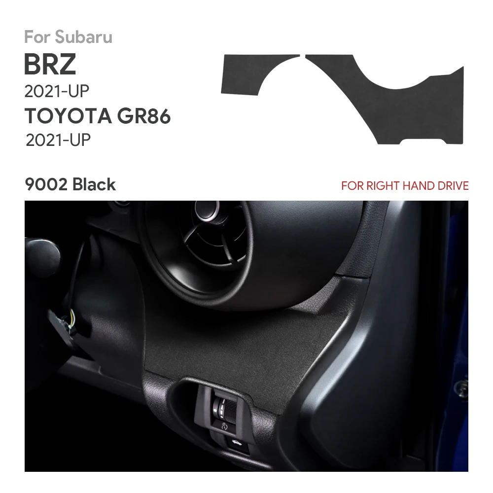 Top Suede For Subaru BRZ Toyota GR86 2021 2022 2023 2024 LHD RHD Car Side of Steering Wheel Decor Interior Accessories