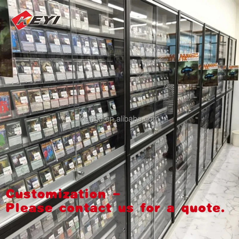 custom.Custom Metal Acrylic Graded Baseball Card Display Box Wall Mounted Sports Card Display Frame Rack Car