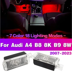 LED Car Footwell Light Bulb Interior Atmosphere Lamp Decorative Accessories For Audi A4 B8 8K B9 8W 2007 2008 2009 2010 - 2023