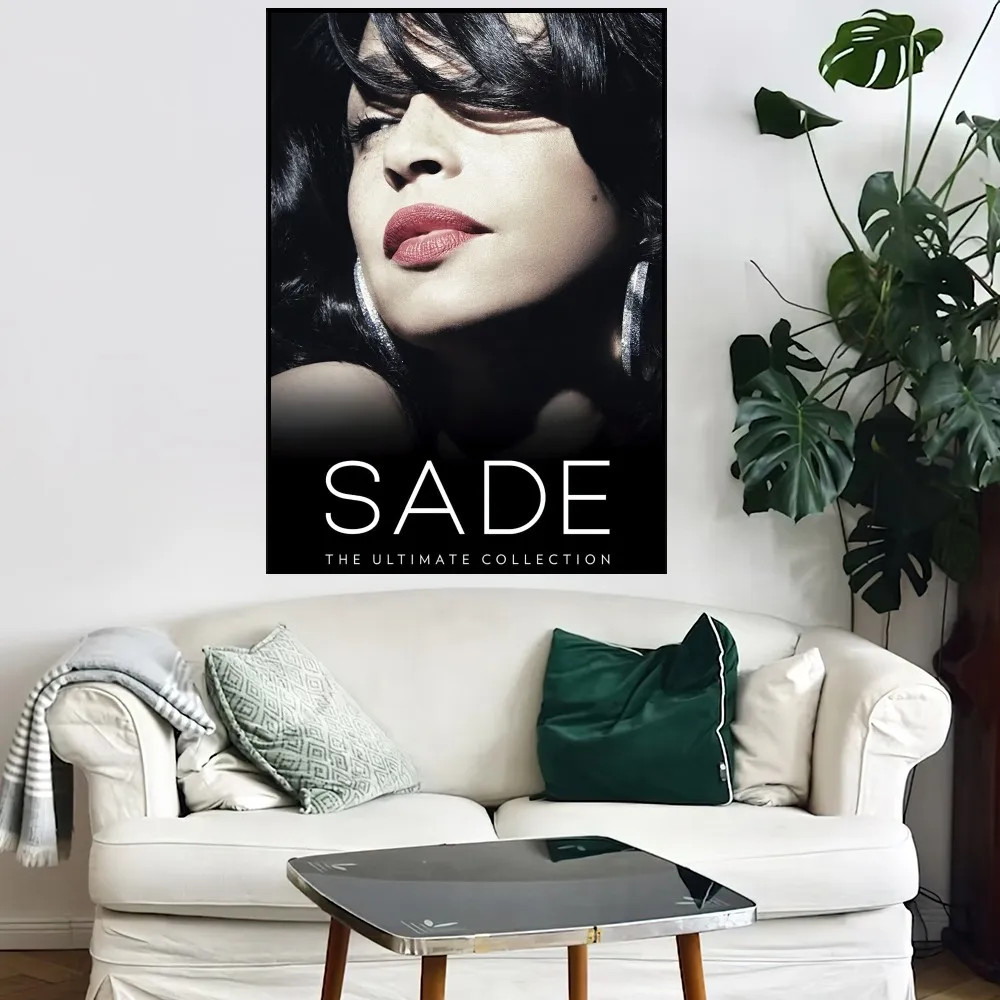 Band S-Sade Singer Poster Home Bar Coffee House Decor Aesthetic Art Wall Painting Stickers Indoor