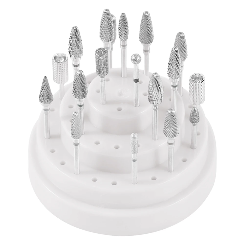 

Grinding Head Storage Box 48 Holes Nail Bit Holder Stand Bits Organizer Dustproof Plastic Multicolor Drill Accessories