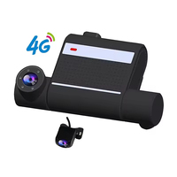Dashcam Car 4K/1080P 3-Channel Recording Video Recorder Front and Rear Car Cameras Night Vision Recorder Accessories Black Box
