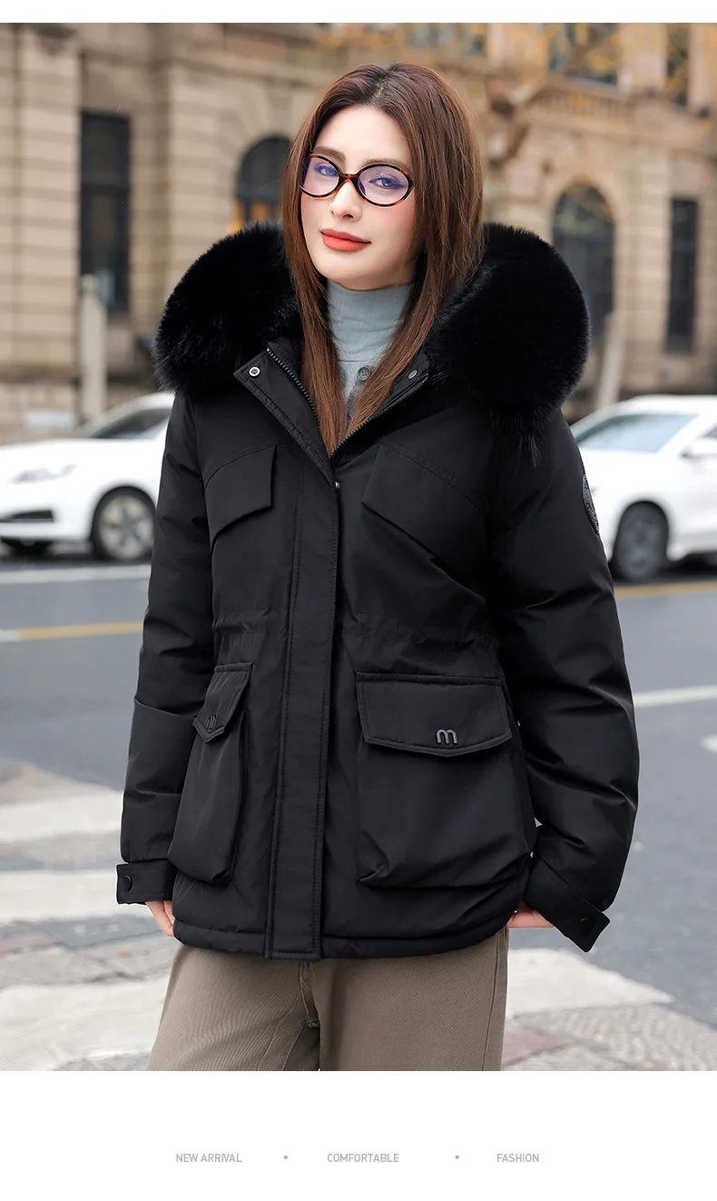 

Женская зимняя парка в стиле атлетичный кэжуал, теплая, с наполнителем из хлопка, водонепроницаемая, с широким поясом, в этническом стиле, для фитнеса и повседневной носки, защита от холода