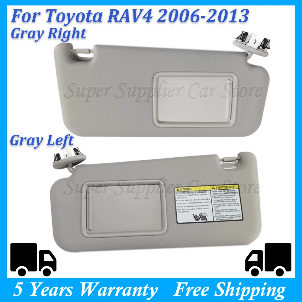 Sun Visor Shield Sunshade Auto Sunvisor Replacement For Toyota RAV4 2006 - 2012 Sunroof Accessories Left Right 74320-42501-B2