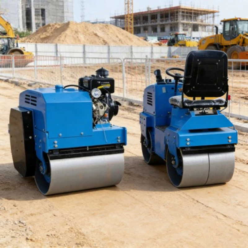 Small Handheld Road Roller 320kg Portable Compactor For Trench And Yard Compaction