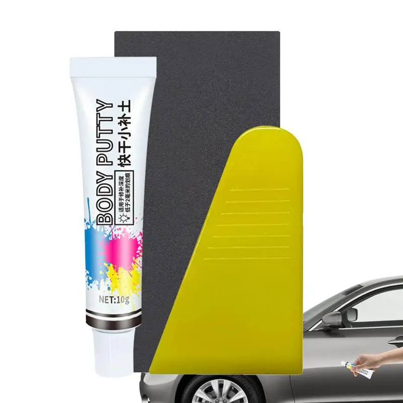 Car Dent Filler Putty Quick Dry Automotive Paint Chip Repair Filler Car Polishing Accessories For Dents Deep Scratches With 2MM