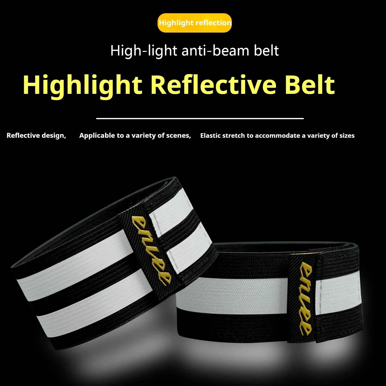 2PCS Bicycle Ankle Leg Straps Adjustable Anti-Roll Pants Band Visibility Bike Reflective Wrist Ankle Bind MTB Cycling Equipment