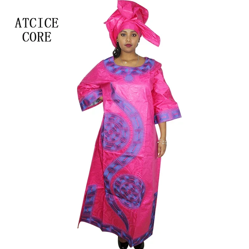 

African Dresses For Women Fashion Design New African Bazin Embroidery Design Dress Long Dress