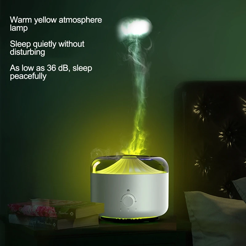 Humidificador de aire eléctrico de aromaterapia, anillo de Medusa de descompresión, ultrasónico, niebla fría, difusor de aceite esencial