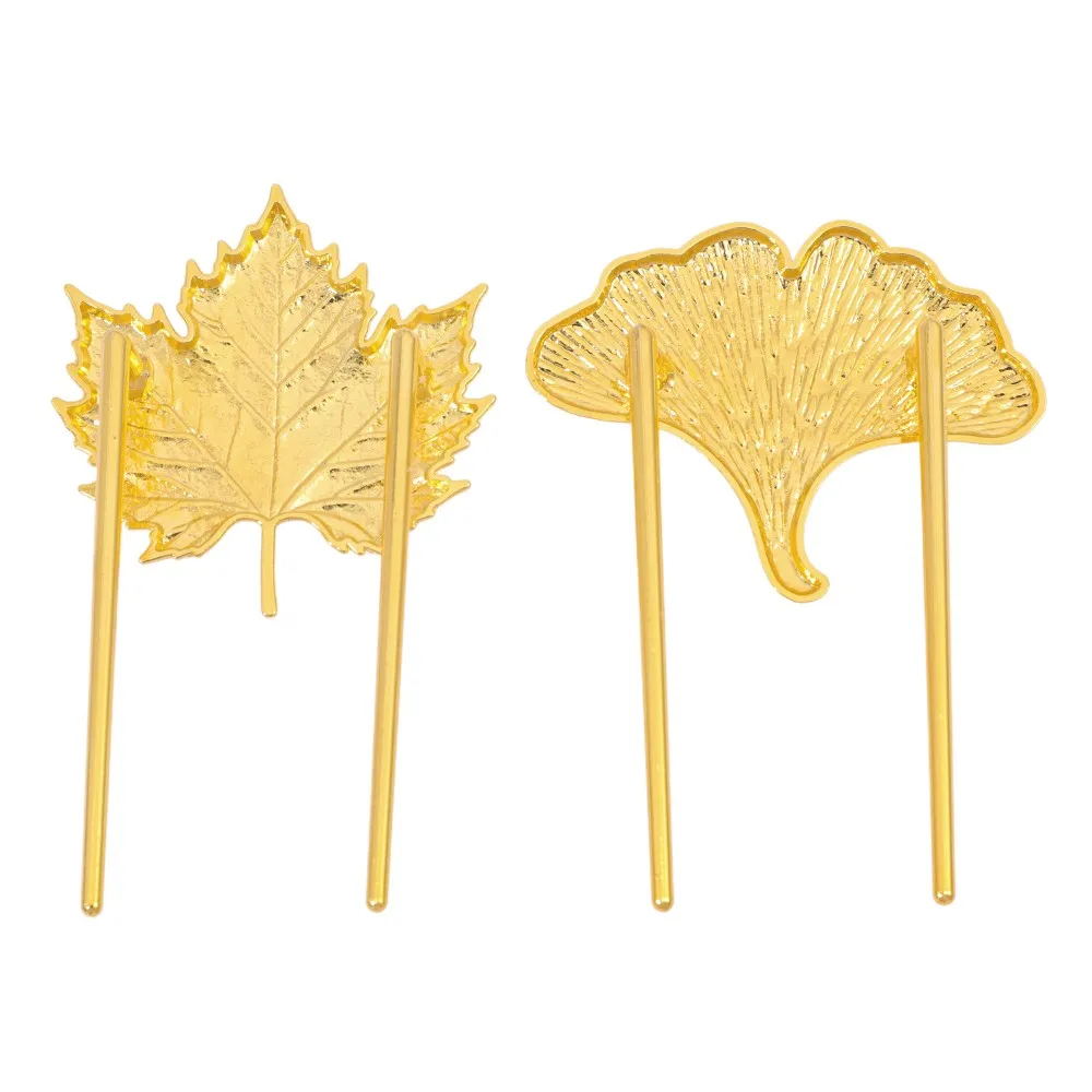 Light luxury heavy-duty metal alloy ginkgo/maple leaf shaped bookmarks and book clips, preferred by artistic youth and aesthetic