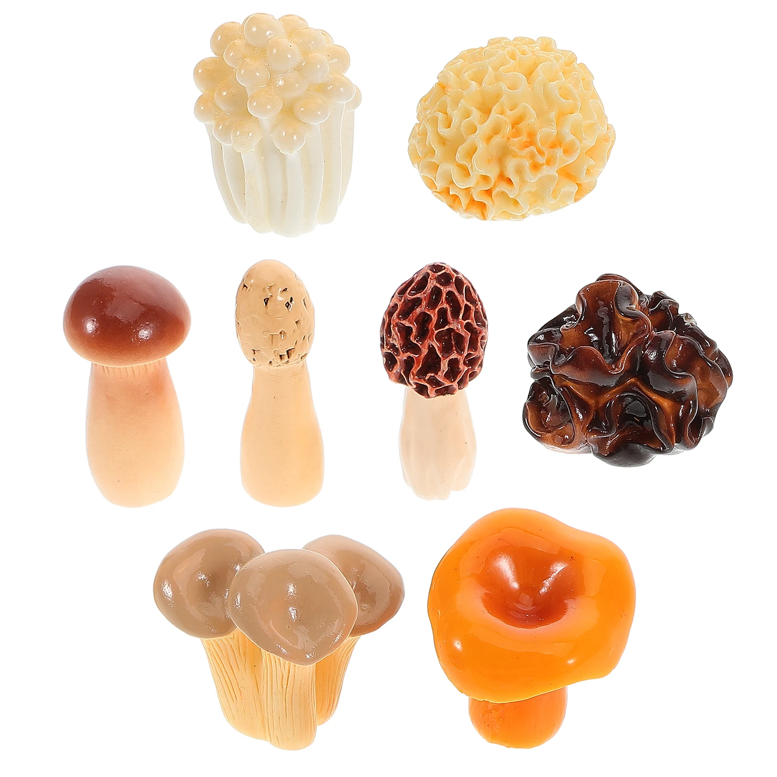 

Simulated Vegetable Mushrooms Mini for Crafts Artificial Vegetables Resin Figures Figurines