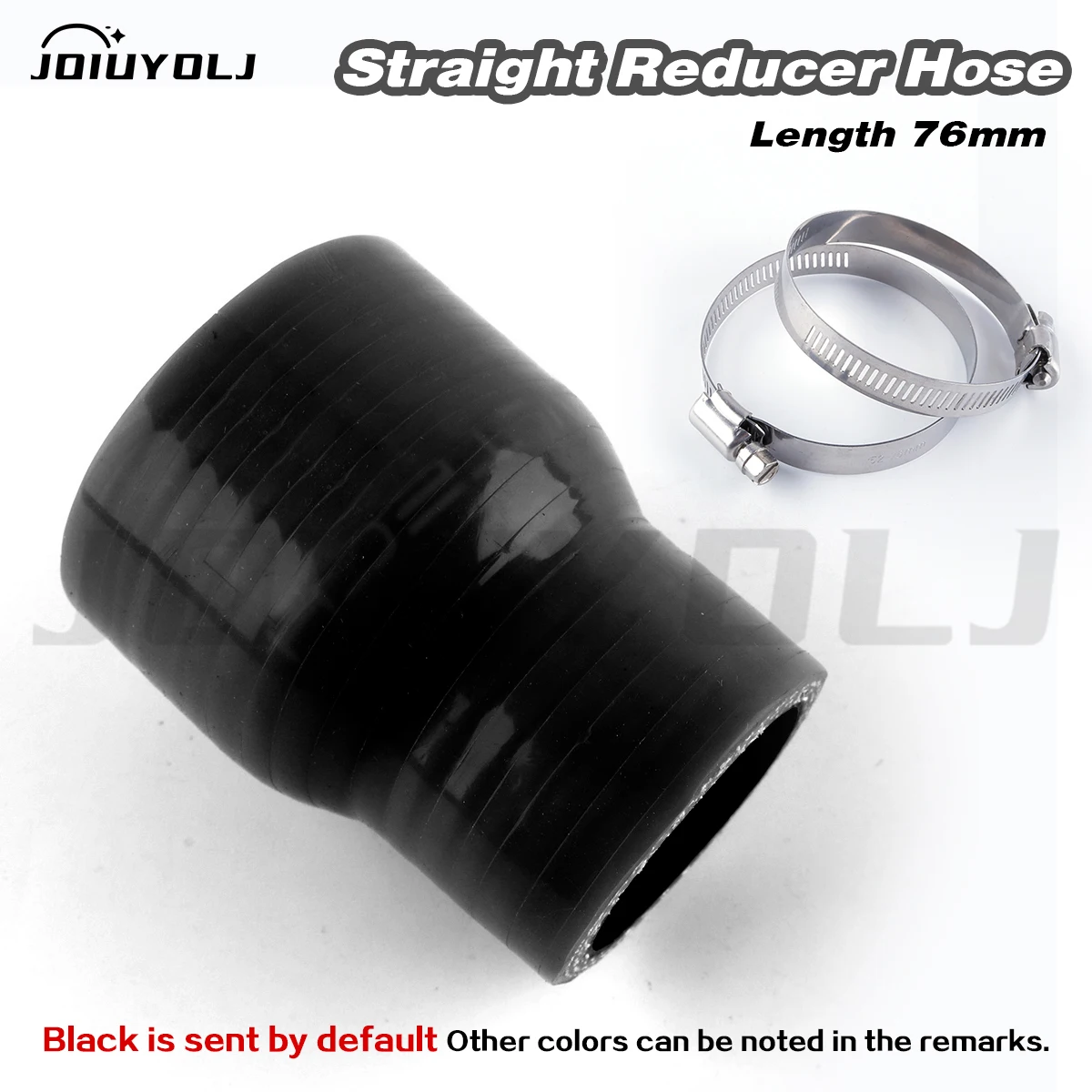 

1pcs Straight Reducer Hose General Silicone Coolant Intercooler Pipe Tube Hose ID54-57 54-60 54-76 57-60 57-64 57-70mm 2 Clamps