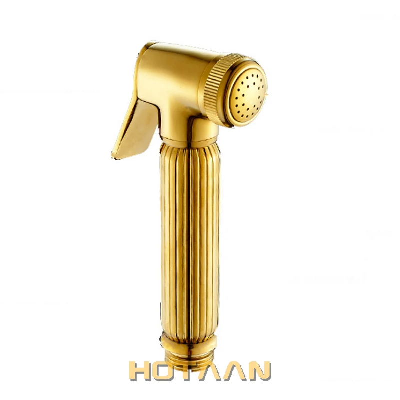 Gold Color Bidet Faucet bathroom bidet toilet faucet mixer hygienic shower clean muslim shower portable bidet gun sprayer