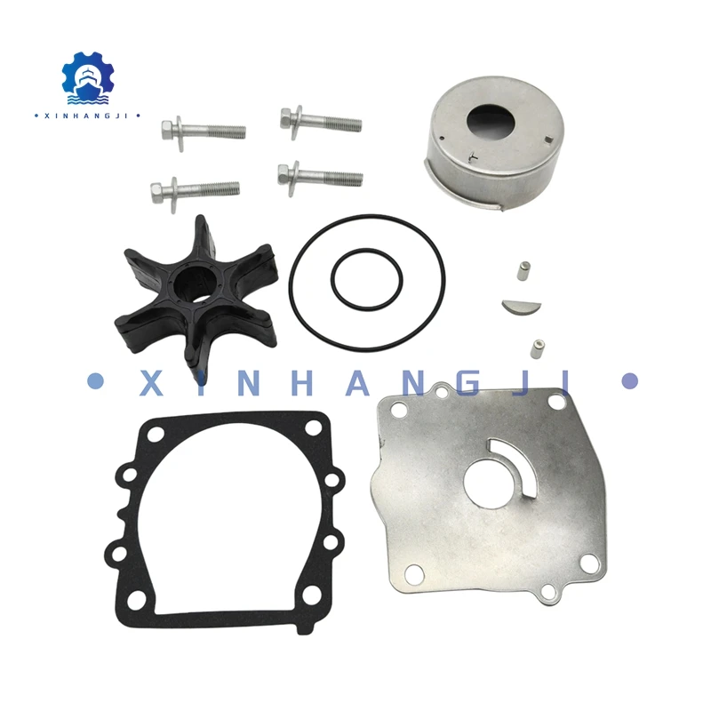 

6N6-W0078-01 Water Pump Impeller Kit for Yamaha 2-Stroke 115 130 HP Outboard Motor 6N6-W0078-00 6N6-W0078 6E5-44352-01