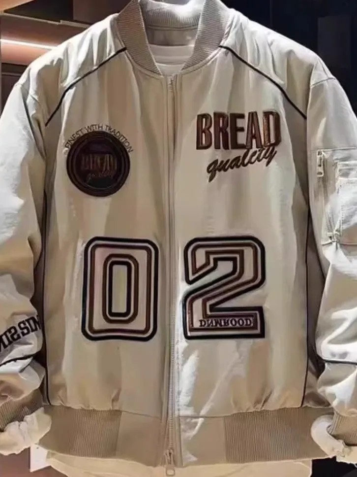 

Повседневный американский бейсбольный джет, мужской весенне-осенний новый модный трендовый джет, верхняя одежда, молодежное полиэфирное волокно