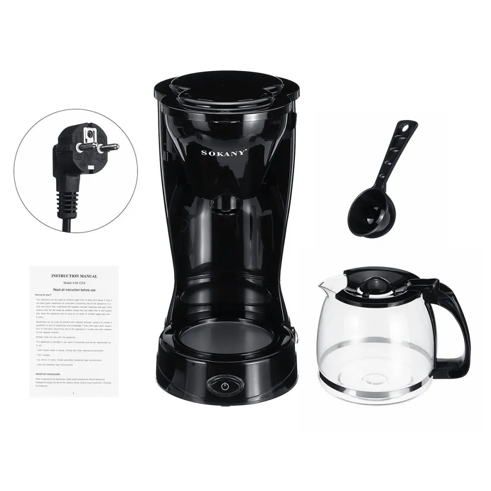 Description Picture 5 of item1.5L Electric Coffee Maker,800W Portable Drip Coffee Machine,Home Semi-Automatic Small Milk Coffee Tea Pot, Office Mocha Pot