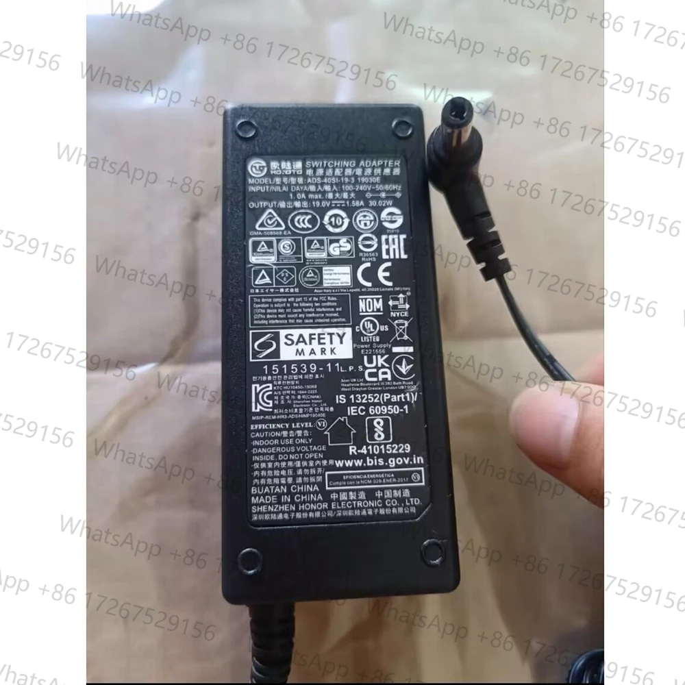 Adaptador de corriente alterna y continua HOIOTO 19V 1.58A ADS-40NP-19-1 19030E 30W, cargador para monitor Hp 23ER DISPLAY 22EP 24F, fuente de alimentación DC 5,5*2,5mm