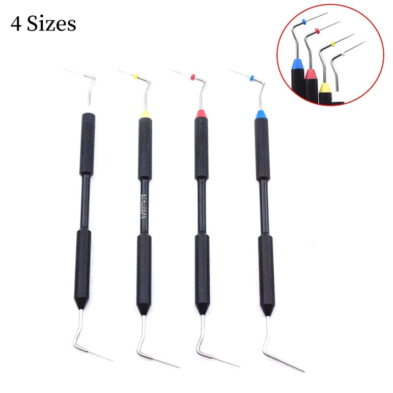 

4 Sizes Dental Endo Endodontic Buchanan Hand Plugger NiTi/Stainless Tip Vertical Pressure Device Fill Obturation Dentistry Tools