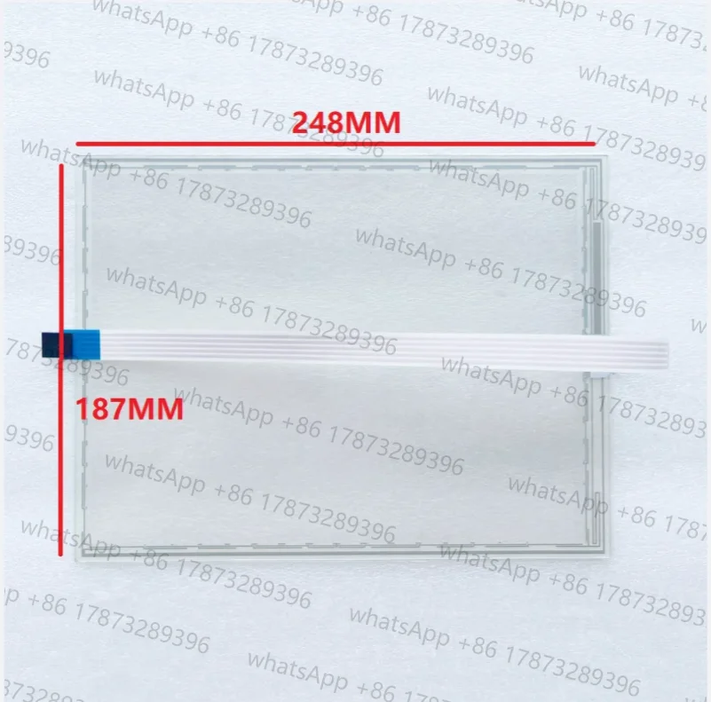 Panel de vidrio con pantalla táctil resistiva de 10,4 pulgadas para ELO SCN-AT-FLT10.4-Z03-OH1, pantalla de Monitor de vidrio de repuesto de 248x187mm