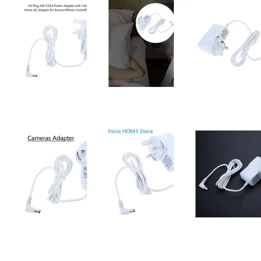 A5YD 24V 0.65A Wall Switching Power Supply Adaptor Replacement UK Plug AC Adapter Humidifier Power Cord Easy to Use