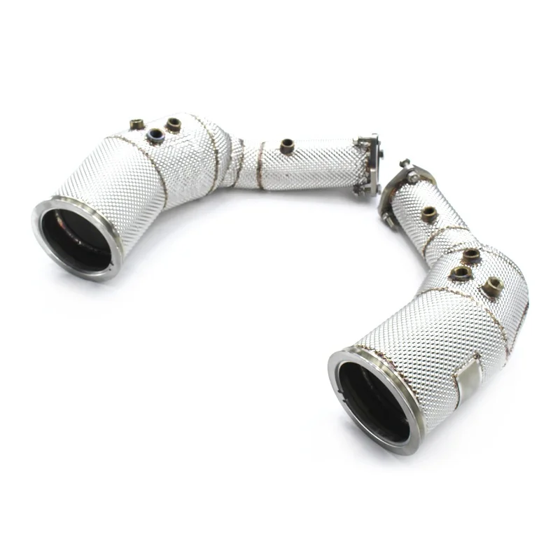 

Head Section High flow Pipes Exhaust Pipes branch downpipe Exhaust Pipe with catalyst for Audi RS6/RS7 C8 4.0T 2021-2022