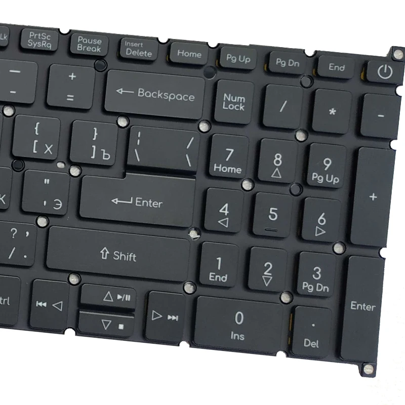New Russian laptop keyboard for Acer Aspire 7 A715-74G A715-75 A715-75G N17C2 N19C5 balck NO frame