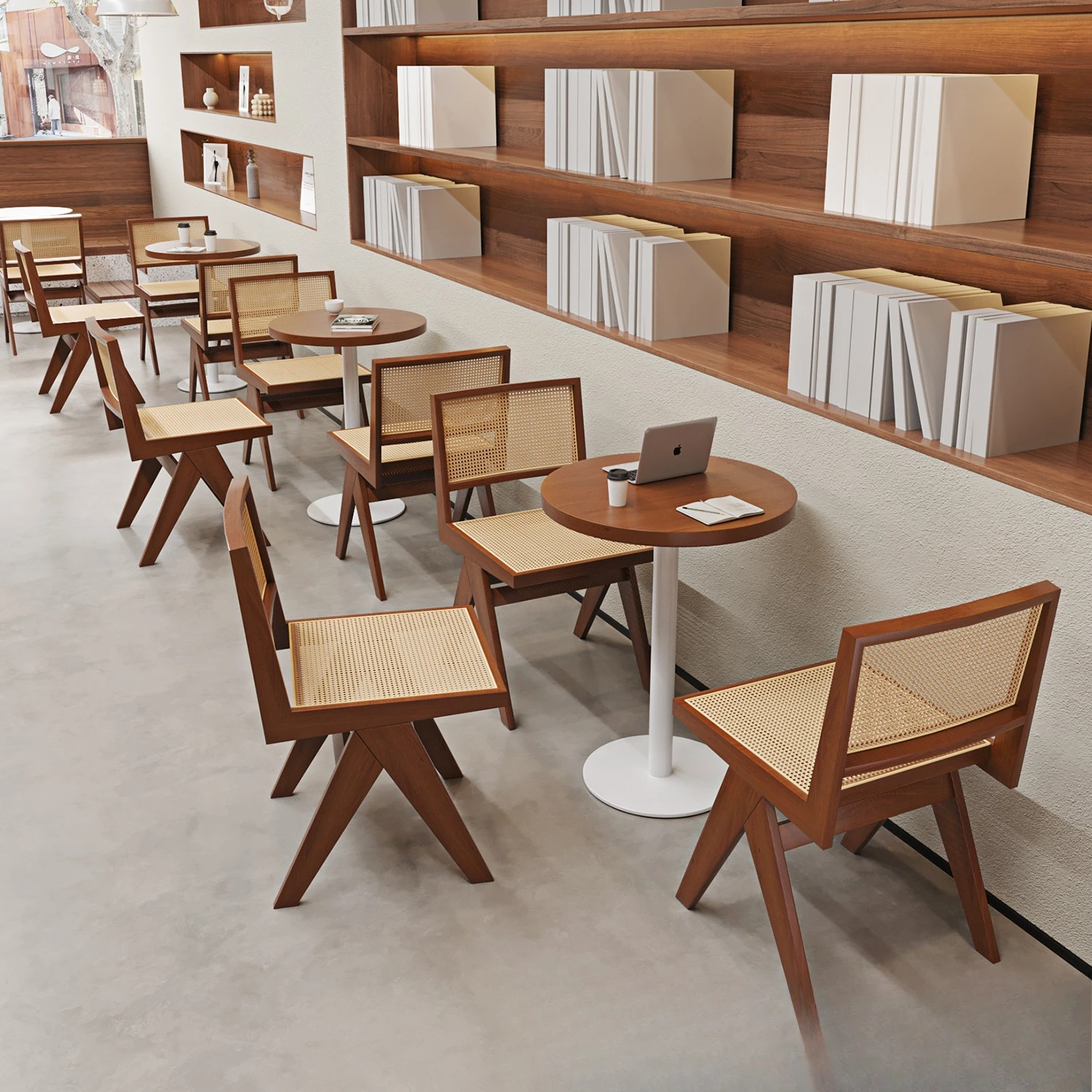 Solid wood, rattan chairs, cafes, desserts and milk tea shops, leisure, negotiation book bars, tables and chairs, homestays