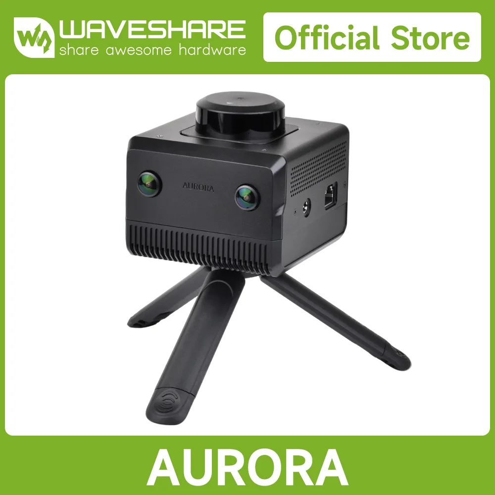 Waveshare kartun AURORA All-in-one lokalisasi dan Sensor pemetaan, Area pemetaan besar,, dukungan Multi-platform